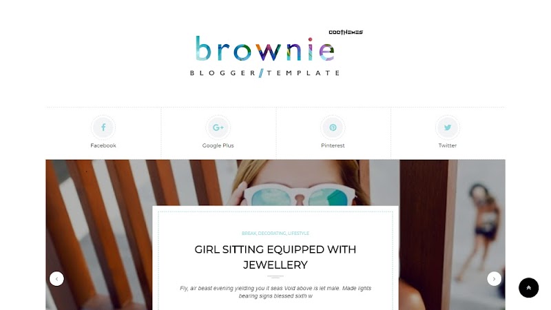 Brownie - Responsive Personal Blogger Template