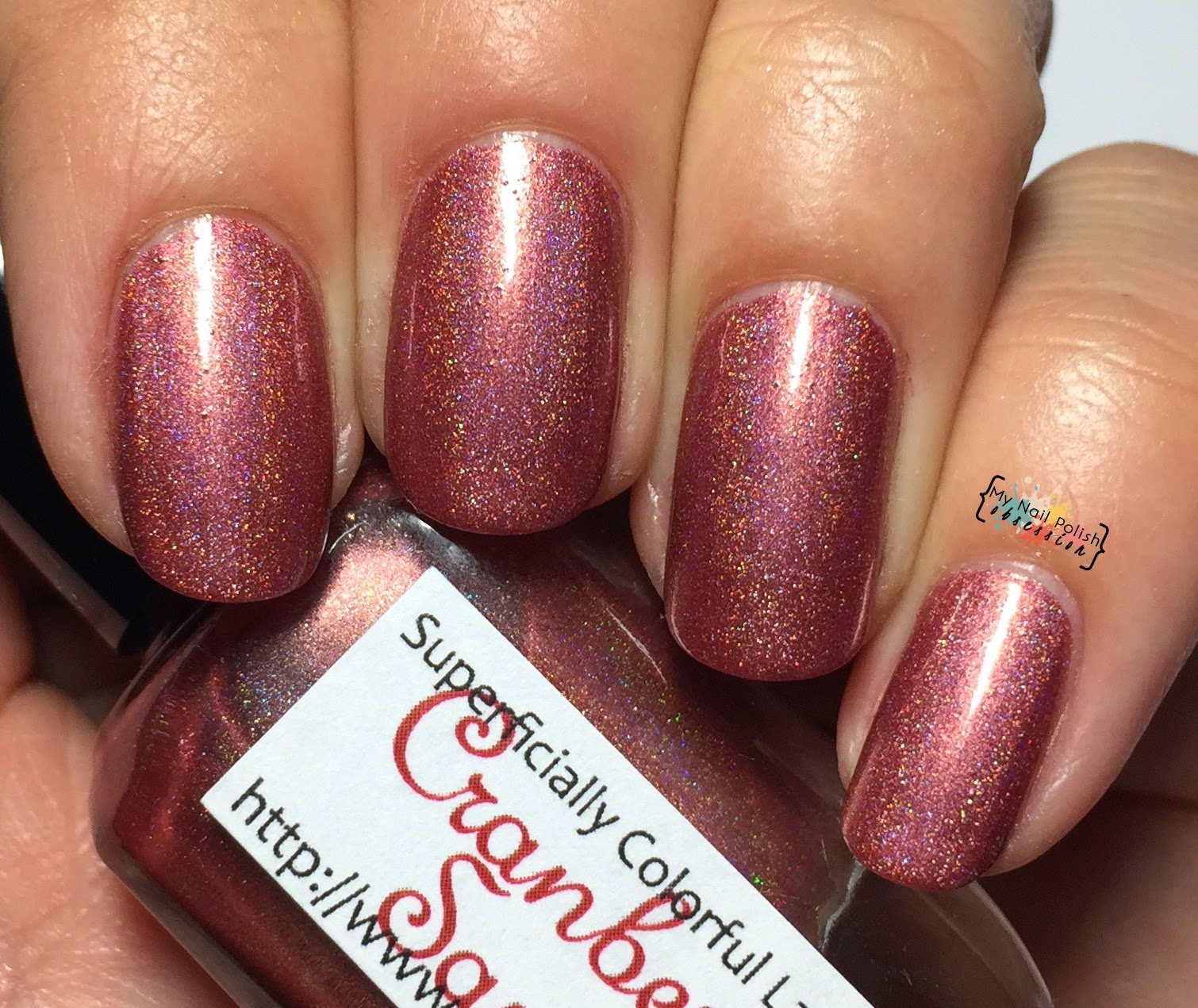 Superficially Colorful Lacquer Cranberry Sauce