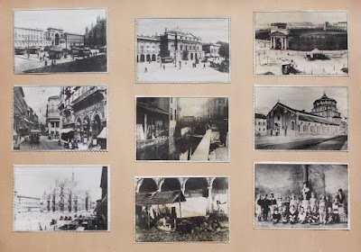Antiche cartoline di Milano in cornice - collezionismo - annunci