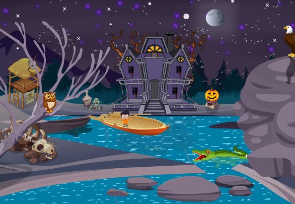 Boy Rescue From Halloween Land Walkthrough