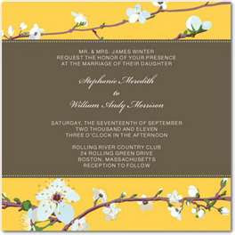 Wedding Inspirations: Brown and Yellow Wedding