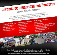 Jornada Continental de Solidaridad con Honduras 2011