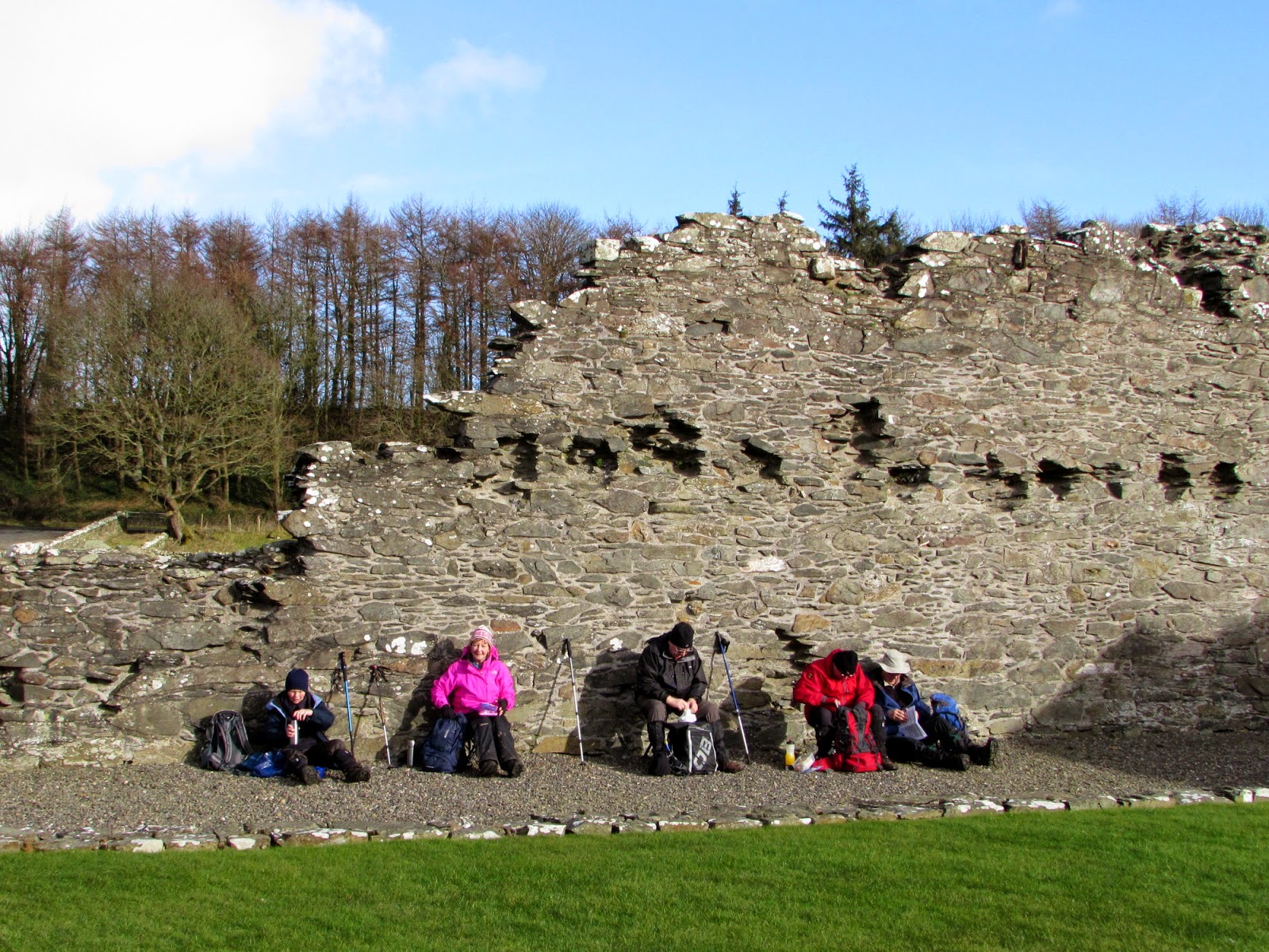 The Glebe Blog Wigtownshire RamblersSt Helena IslandGlenluce Abbey January 2015