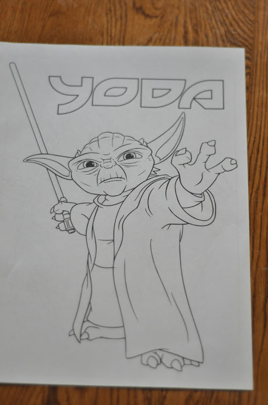 yoda head coloring pages - photo #34