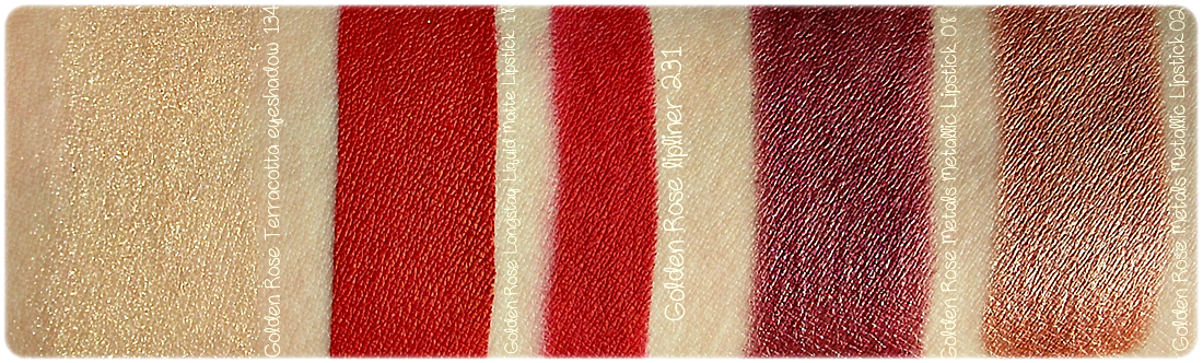 Golden Rose Longstay Liquid Matte Lipstick Terracotta Eyeshadow
