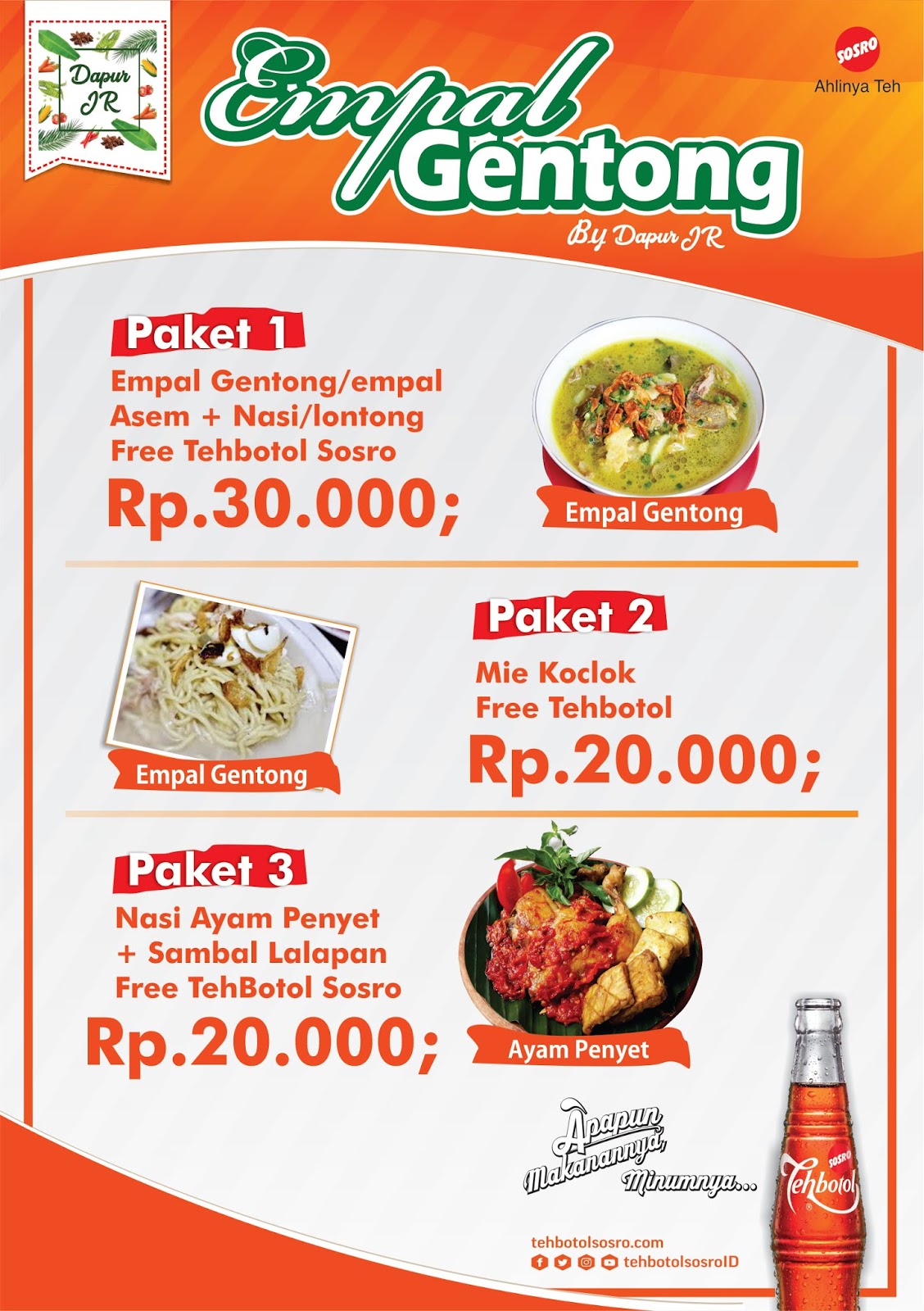 Contoh Brosur Minuman Jus Terpopuler