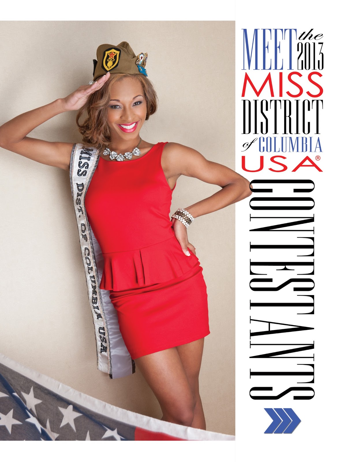PAGEANT DESIGN blog "Meet The Contestants" pages designed for the Miss District Of Columbia