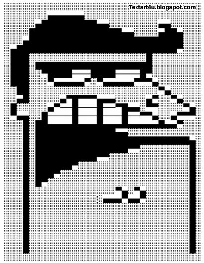 Verbazingwekkend Dinkleberg ASCII Meme Face Copy Paste Code | Cool ASCII Text Art 4 U LO-73