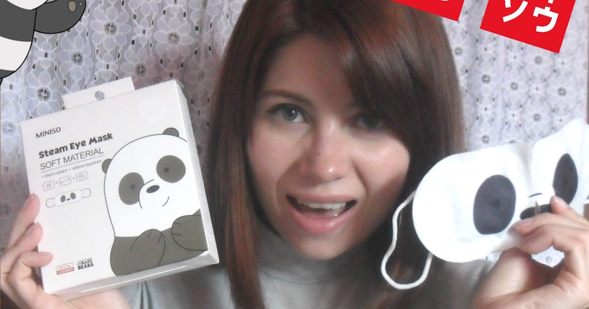 MINISO We Bare Bears Steam Eye Mask MonStar's little blog