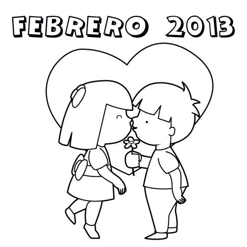 14 de febrero: Día de San Valentín - Dibujos para colorear. - Ciclo Escolar