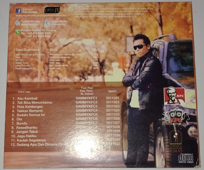 Cd Sammy Simorangkir Aku Kembali Gudang Musik Shop