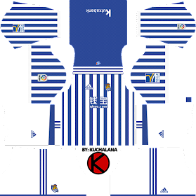 Real Sociedad 2017/18 - Dream League Soccer Kits