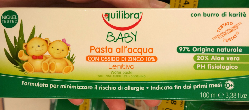 Equilibra \u2013 Baby \u2013 Pasta all\u0027Acqua e Ossido di Zinco