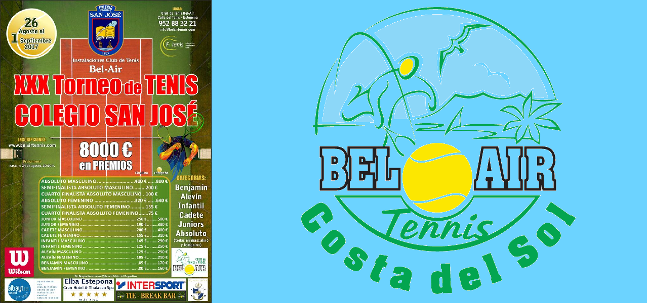 andatenis Información y horarios sobre la finales del XXX Torneo de Tenis Colegio San José