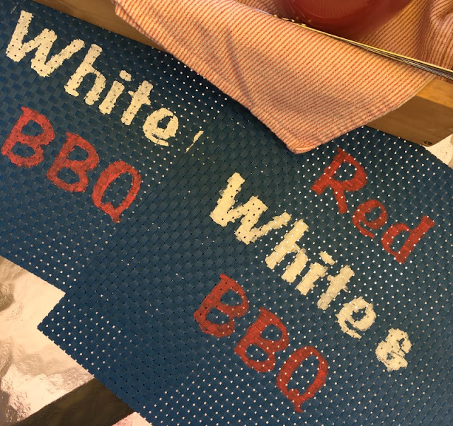 Make these Red, White, and BBQ placemats using your Cricut and Dollar Tree supplies!