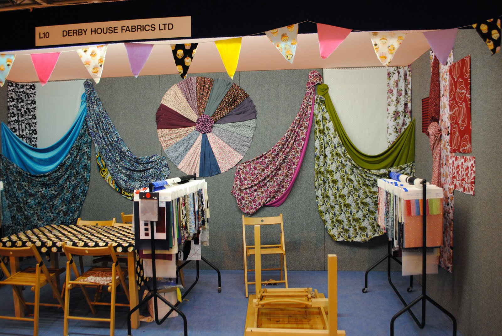 Leanne Laura Craft and Stitch Fair, NEC, Birmingham Fabric Display