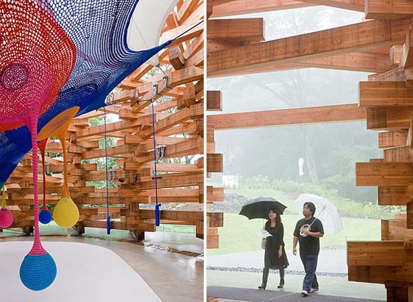 Creative Climbing Net For Children By The Hakone Pavilion