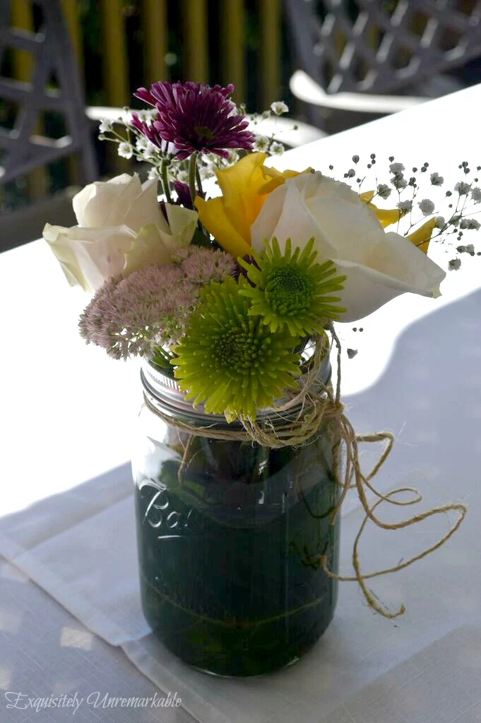 Easy Mason Jar Flowers From Your Yard