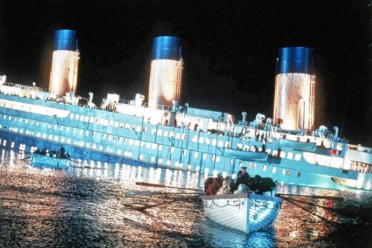 The Titanic sinking