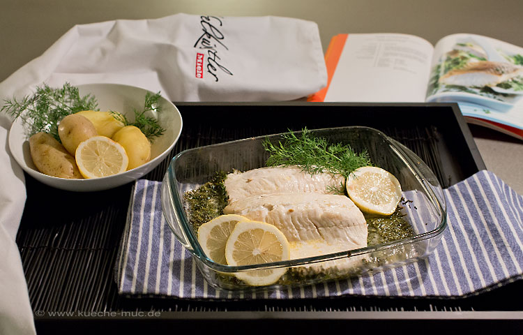 Wir renovieren Ihre Küche : Klimagaren im Miele Backofen - Fisch