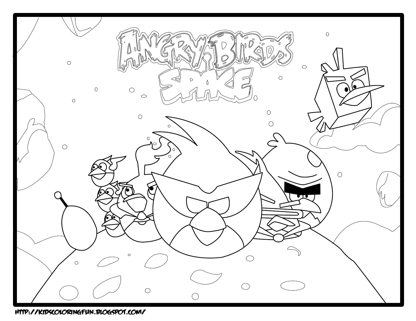 game angry birds space coloring pages - photo #6