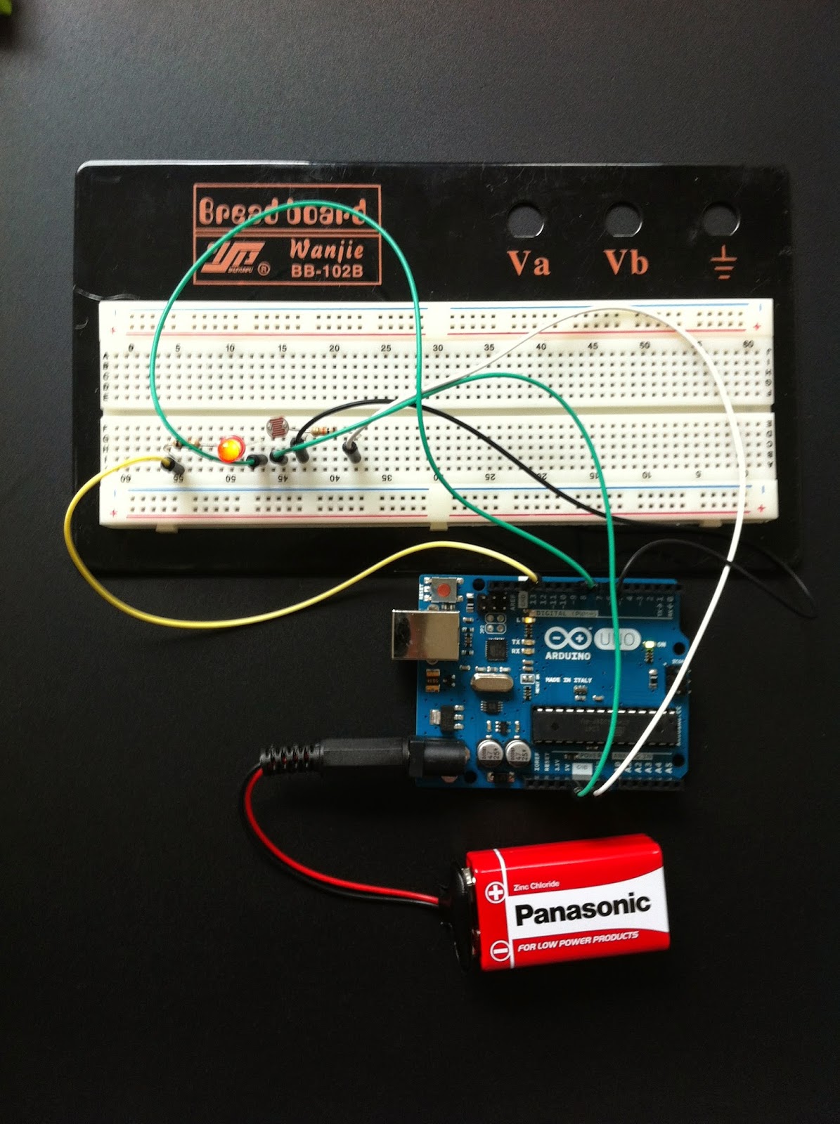 Sandwell Computing Blog: Arduino - Touch the light sensor to activate ...