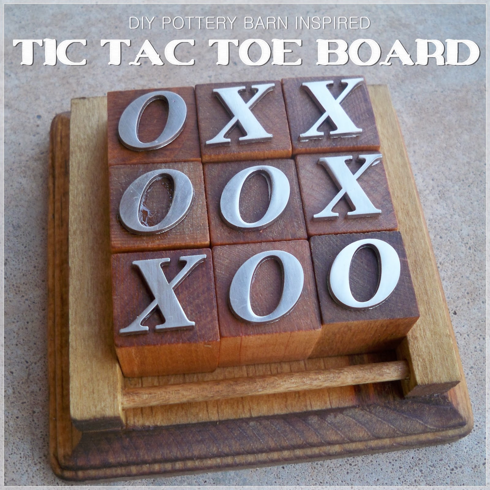 DIY Valentine Tic Tac Toe Board