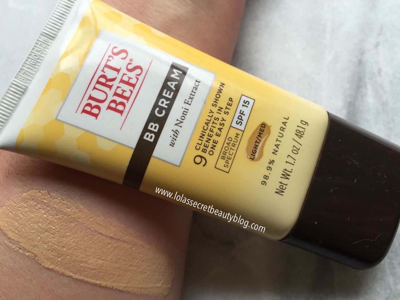 lola's secret beauty blog Burt's Bees BB Cream with Noni Extract SPF
