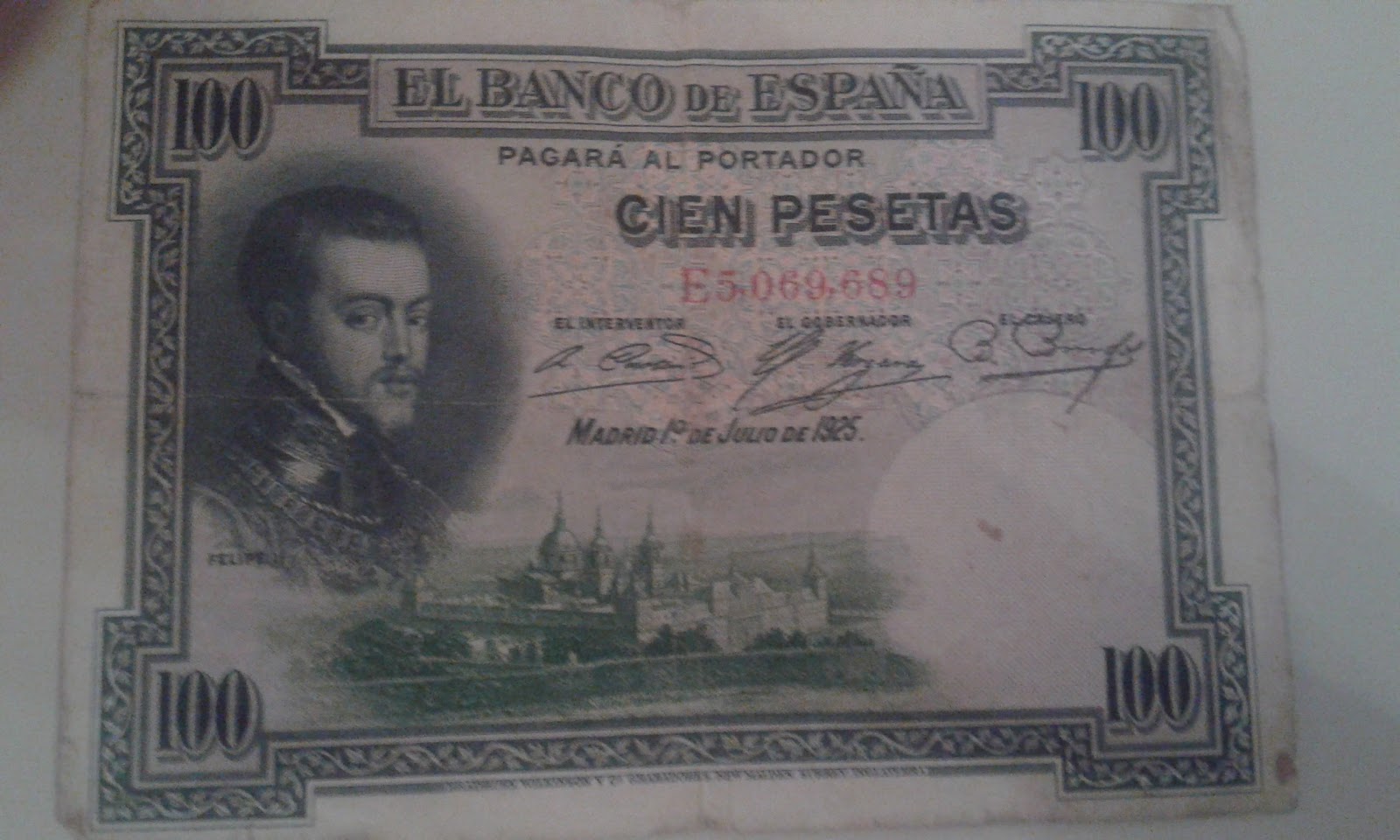 The Spanish Treasures Billete de Cien Pesetas de 1925, 1928 y 1931 The Spanish Treasures Billete de Cien Pesetas de 1925, 1928 y 1931