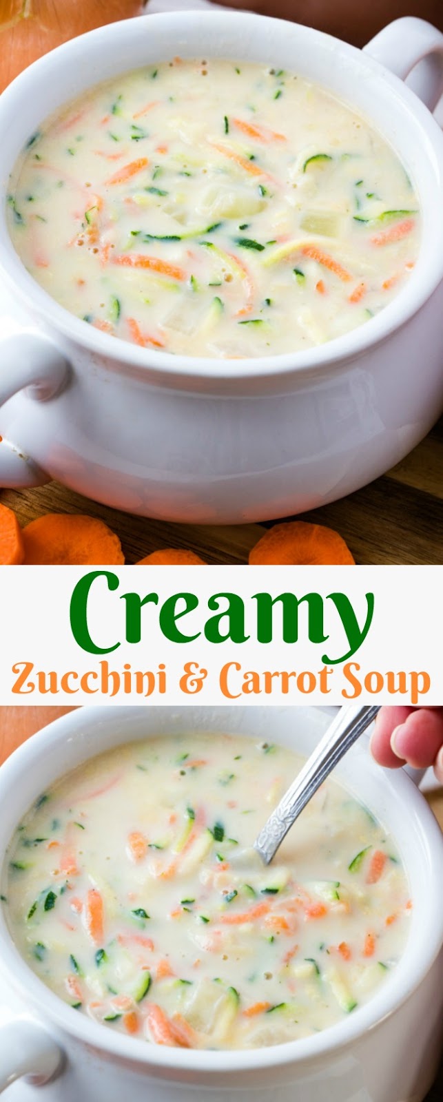 Hot Eats and Cool Reads Creamy Zucchini and Carrot Soup Recipe