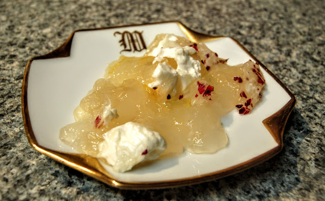 Lemon, Rose and Kefir Creme Jelly