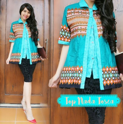 25 Desain Baju Batik Modern Casual Untuk Remaja Wanita