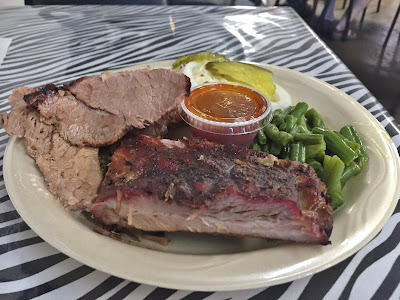 The brisket and ribs from Mumphord's Place