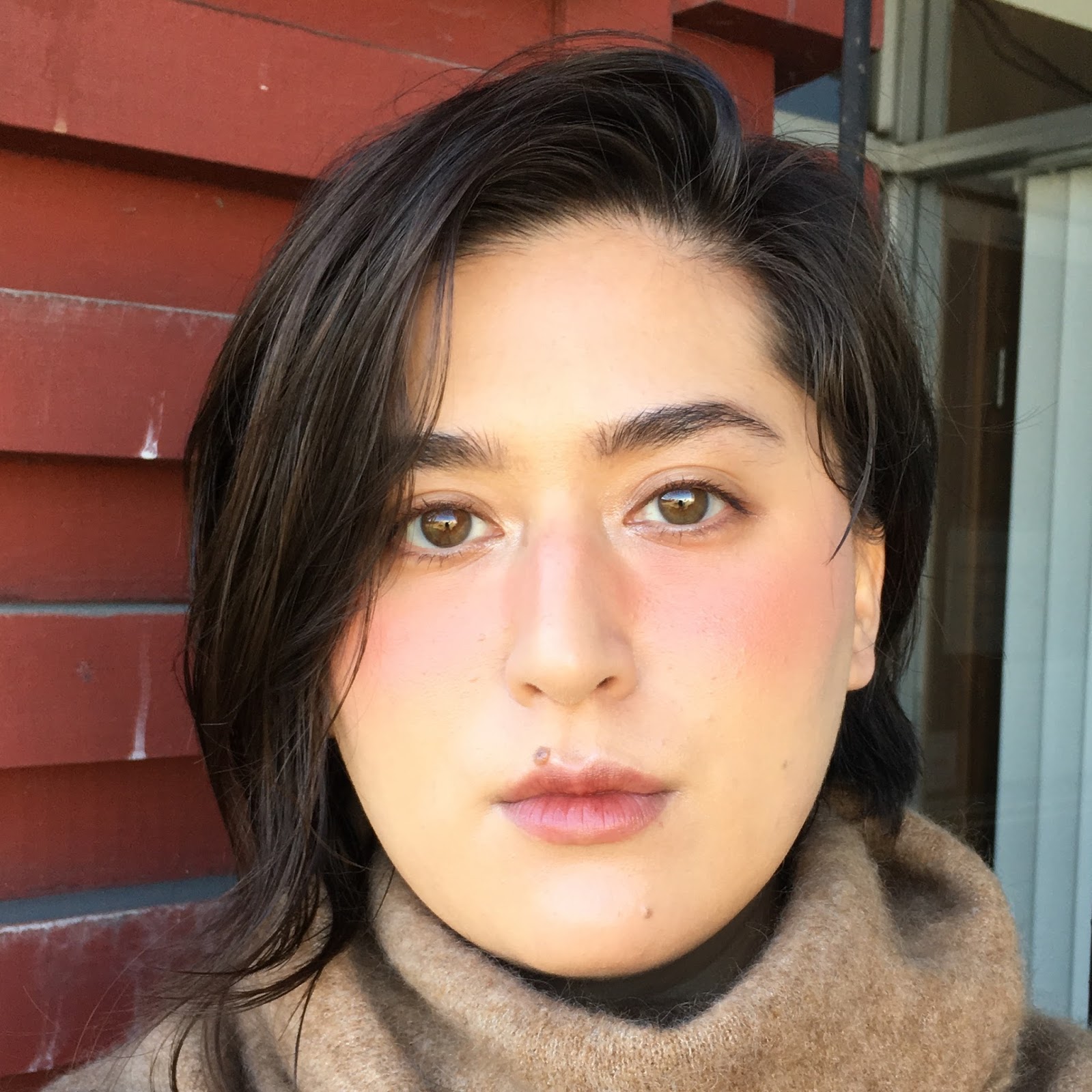 blush on your nose