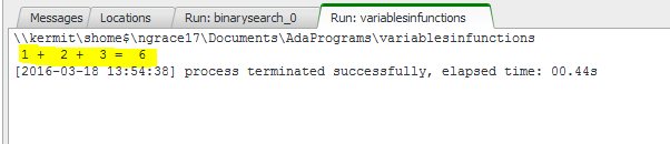 Progress of Learning ADA Programming: Methods/Functions and the Classic ...