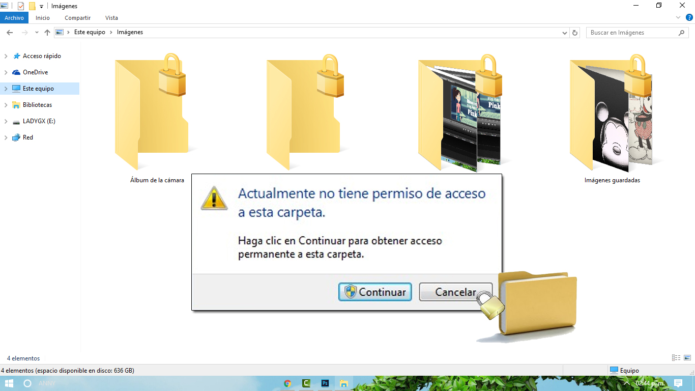Quitar candado y sin permisos en las carpetas de Windows 10 | Todo