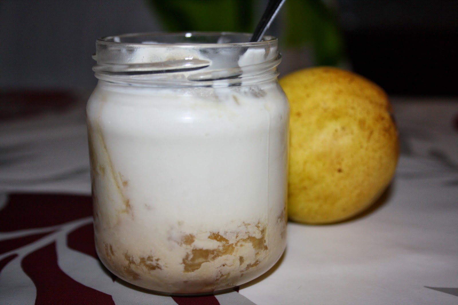 La fougère se balade Yaourt compote pommes / poires miellées