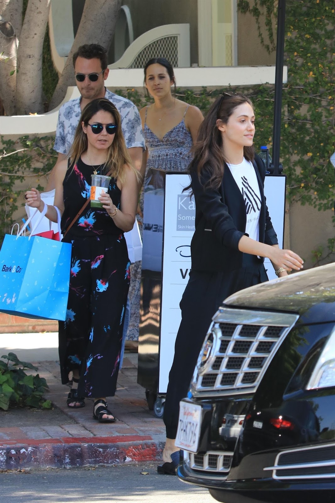 Emmy Rossum || Shopping with friends in West Hollywood - June 29, 2017