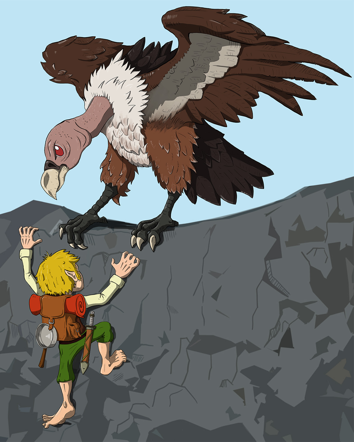 D&D Basic Monsters: Giant Vulture (and Vulture) .