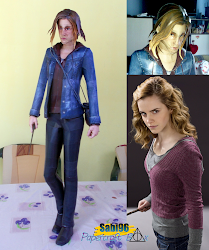 hermione granger emma watson papercraft potter harry paper characters she sabi96 deathly jean box three