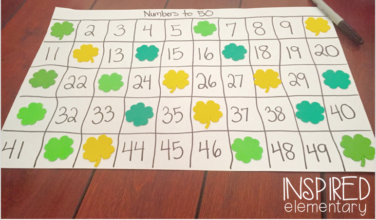 Missing Numbers to 50! | Inspired Elementary