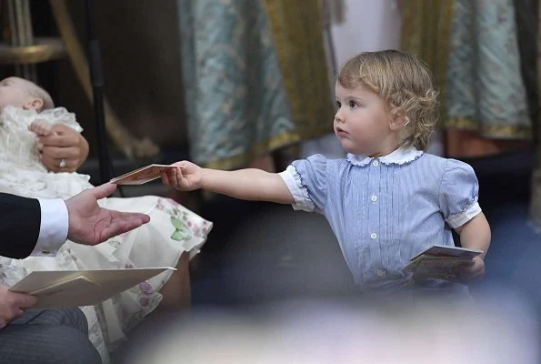 Queen Silvia, Crown Princess Victoria, Princess Estelle Princess Sofia, Princess Madeleine and Princess Leonore attended the baptism