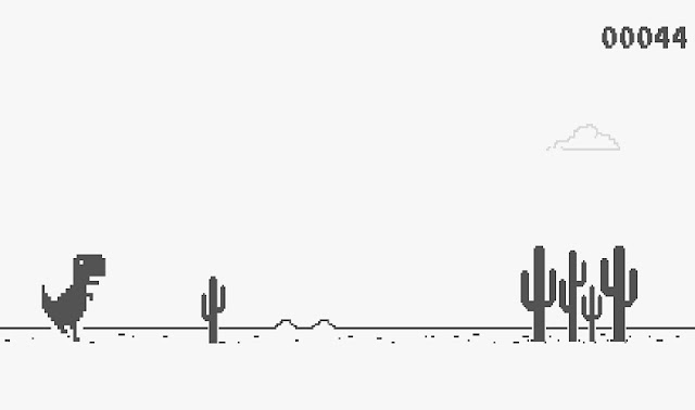 Setiap kali kita internetan di Chrome dan kemudian koneksi internet terputus  Tau Game Dinosaurus Loncat Di Chrome ? Ini Kisah Di Baliknya