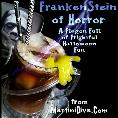 Frankenstein of Horror Halloween Chocolate Cherry Cola Cocktail Recipe