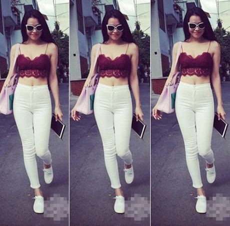 Sao Viet dua ve goi cam voi croptop ren - Anh 13