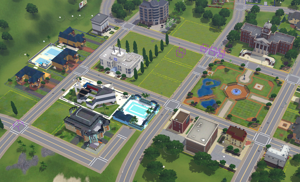 AznSensei's Sims 3 Store Blog Downtown Part 1