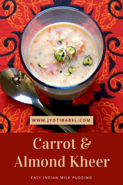 Carrot and Almond Kheer is a sweet Indian milk-based pudding that is inspired by the classic Indian Kheer. Find the recipe for Carrot and Almond Kheer here.