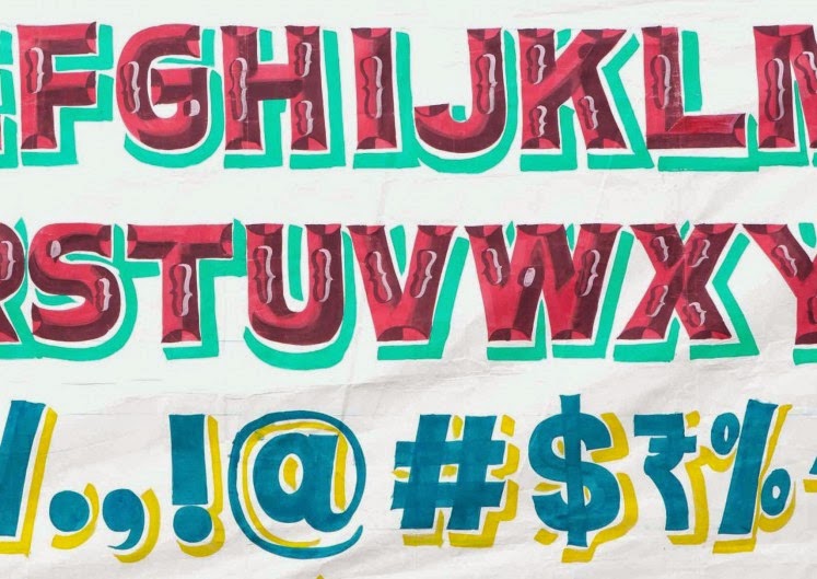 Expresh Letters Blog: Sign Painting Aphabets of India