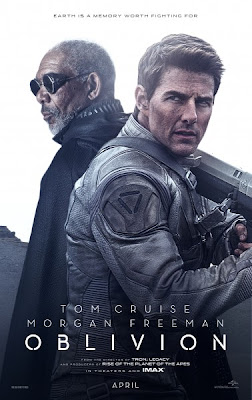 Tom Cruise Morgan Freeman Oblivion Poster