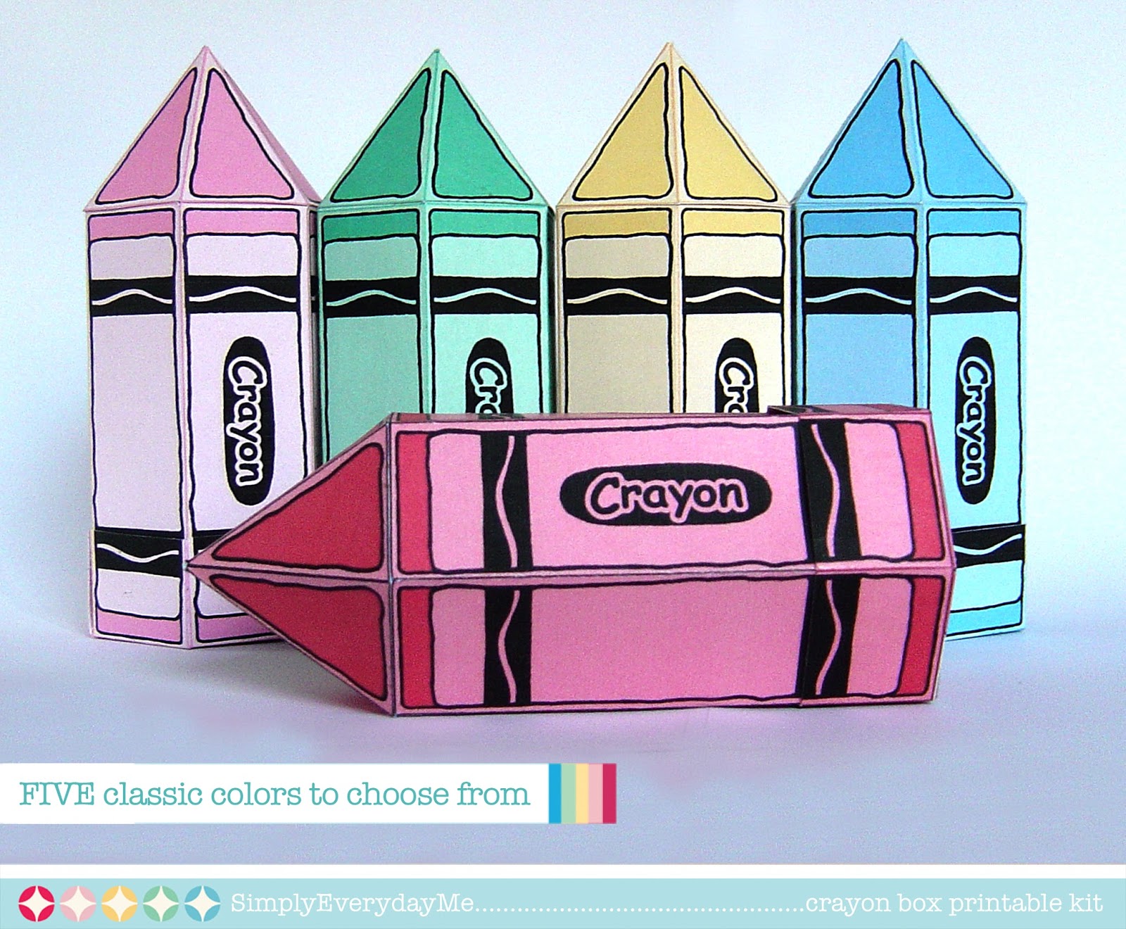 EverydayMe Back to School... Printable Crayon Boxes...